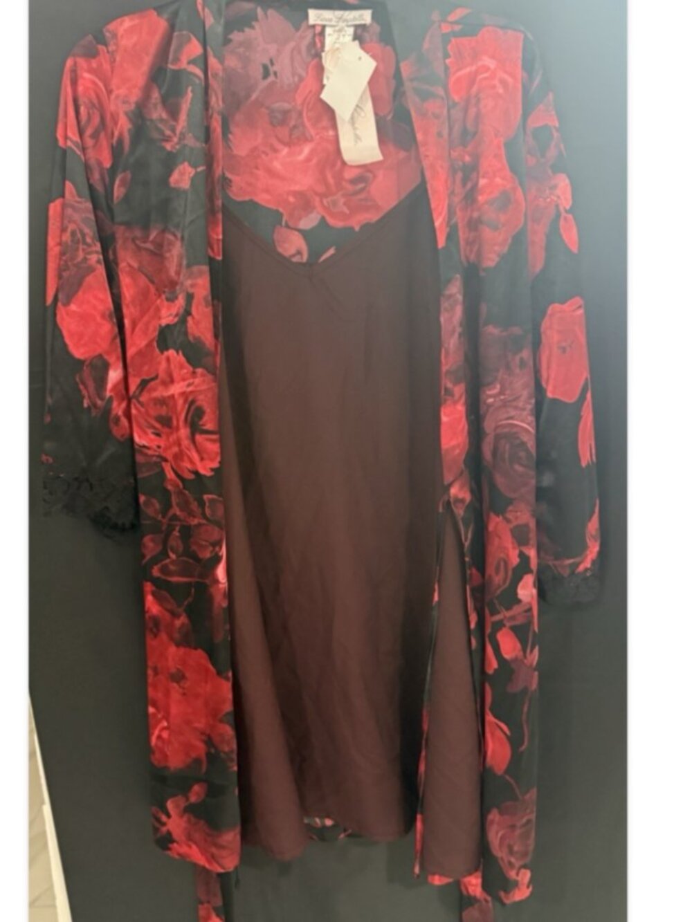 Linea Donatella WOmen's Robe 2-Pice Multicolor Size M 11983